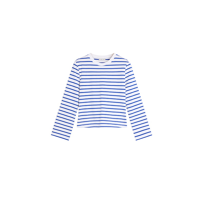 Alright Then Classic Striped Cotton T-Shirt