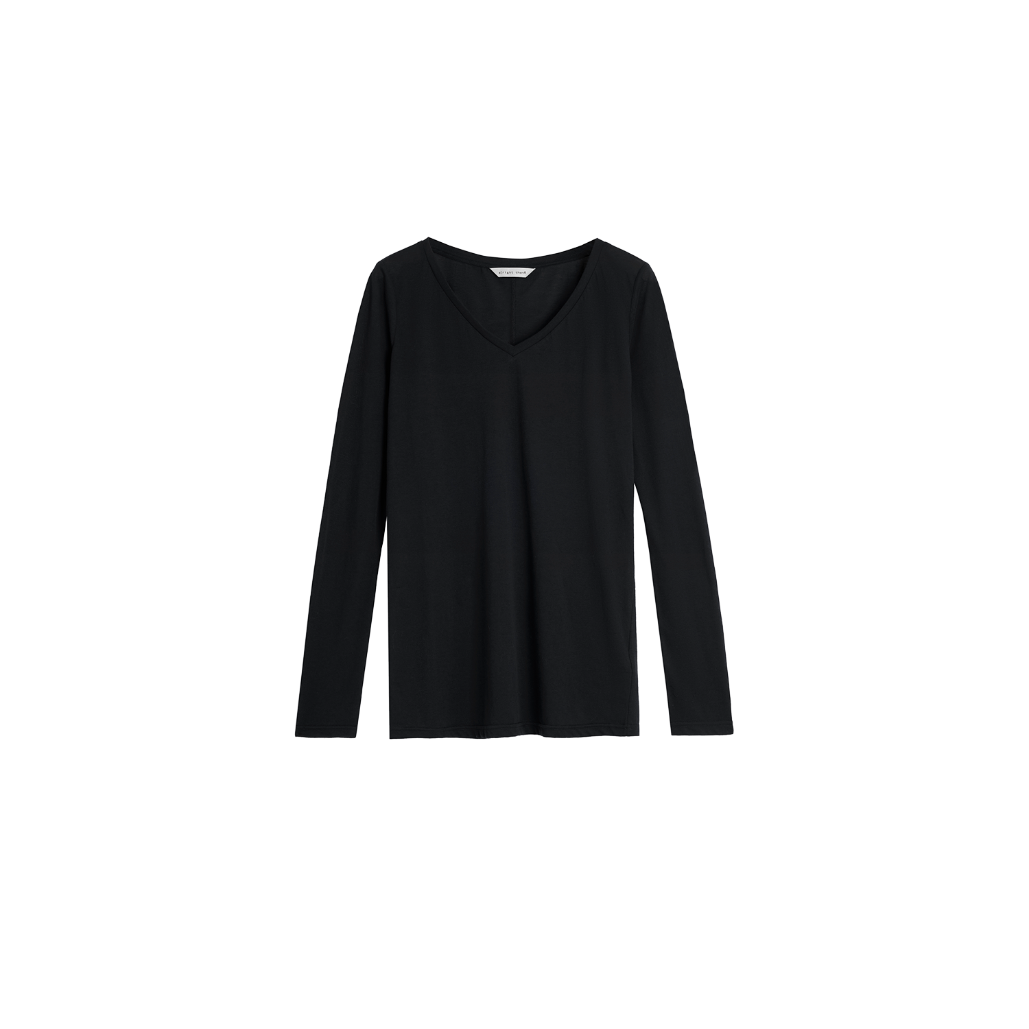 Alright Then Casual Multicolor V-Neck Long Sleeve T-Shirt