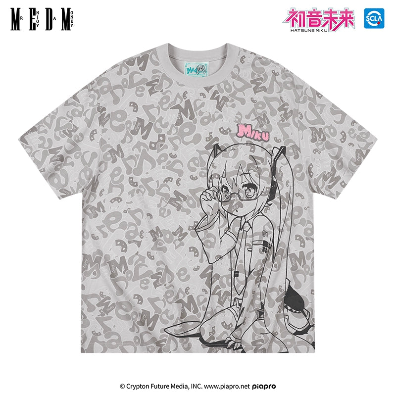 MEDM Hatsune Miku Camouflage Print T-Shirt