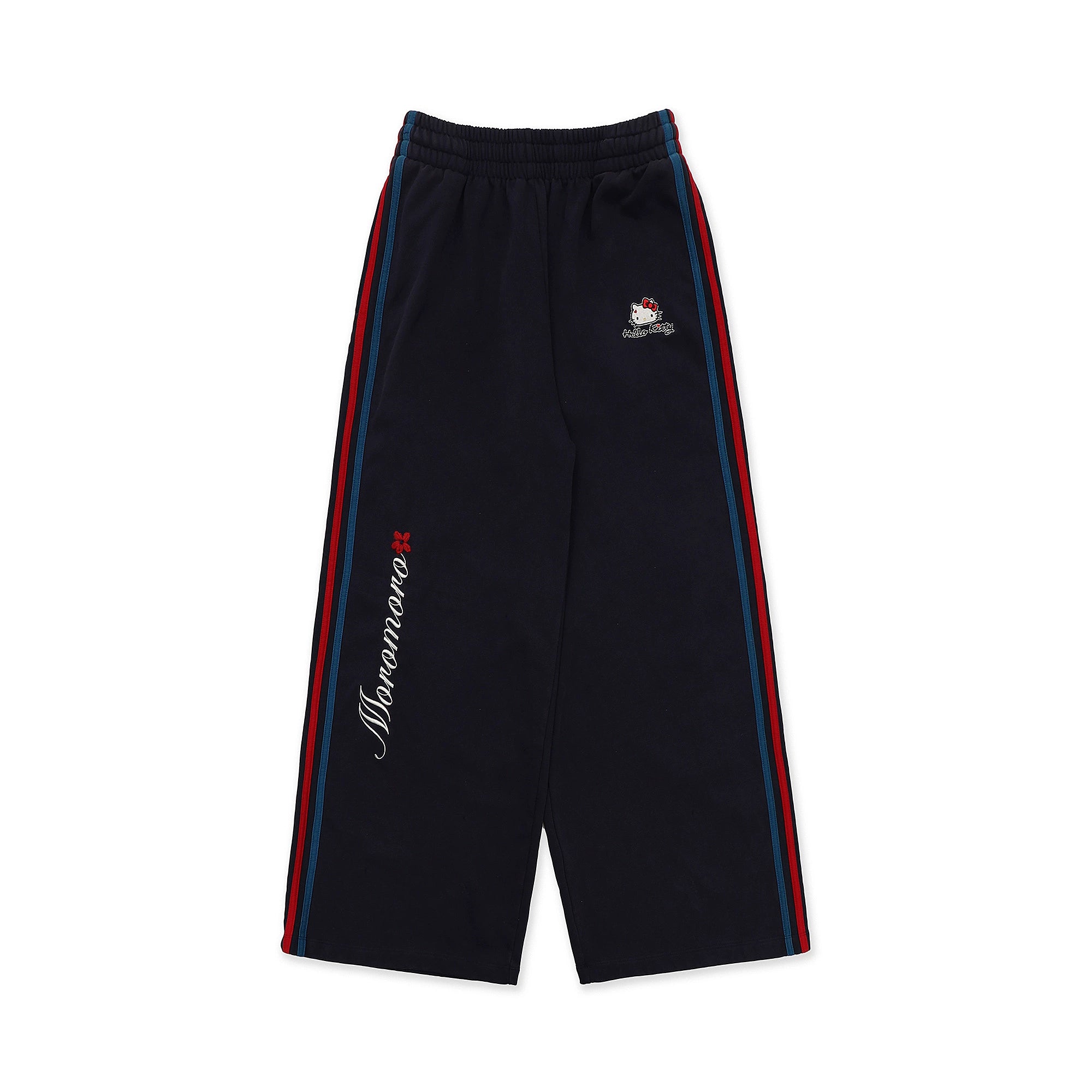 MoroMoro Hello Kitty Striped Embroidered Sweatpants