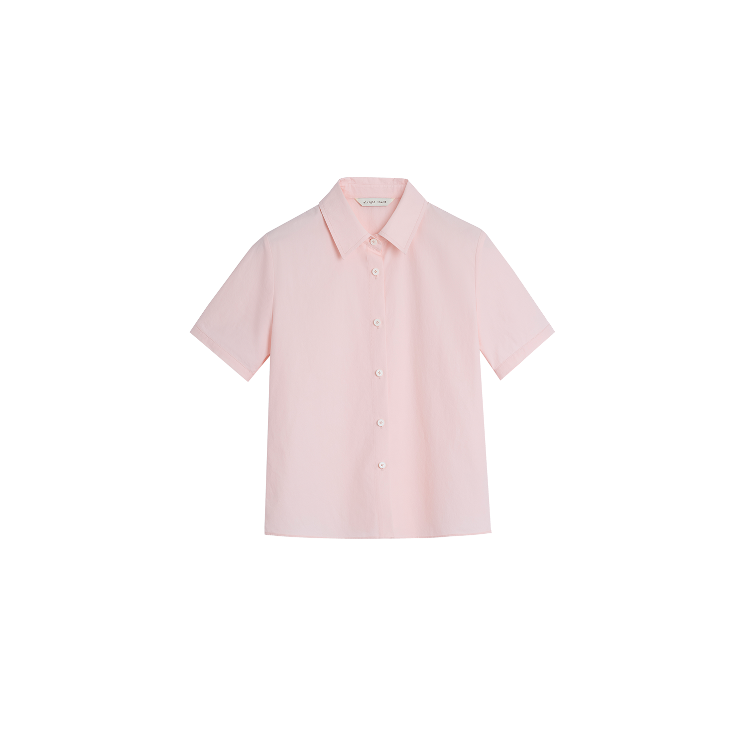 Alright Then Tri-Color Cotton Vintage Wash Short Sleeve Shirt