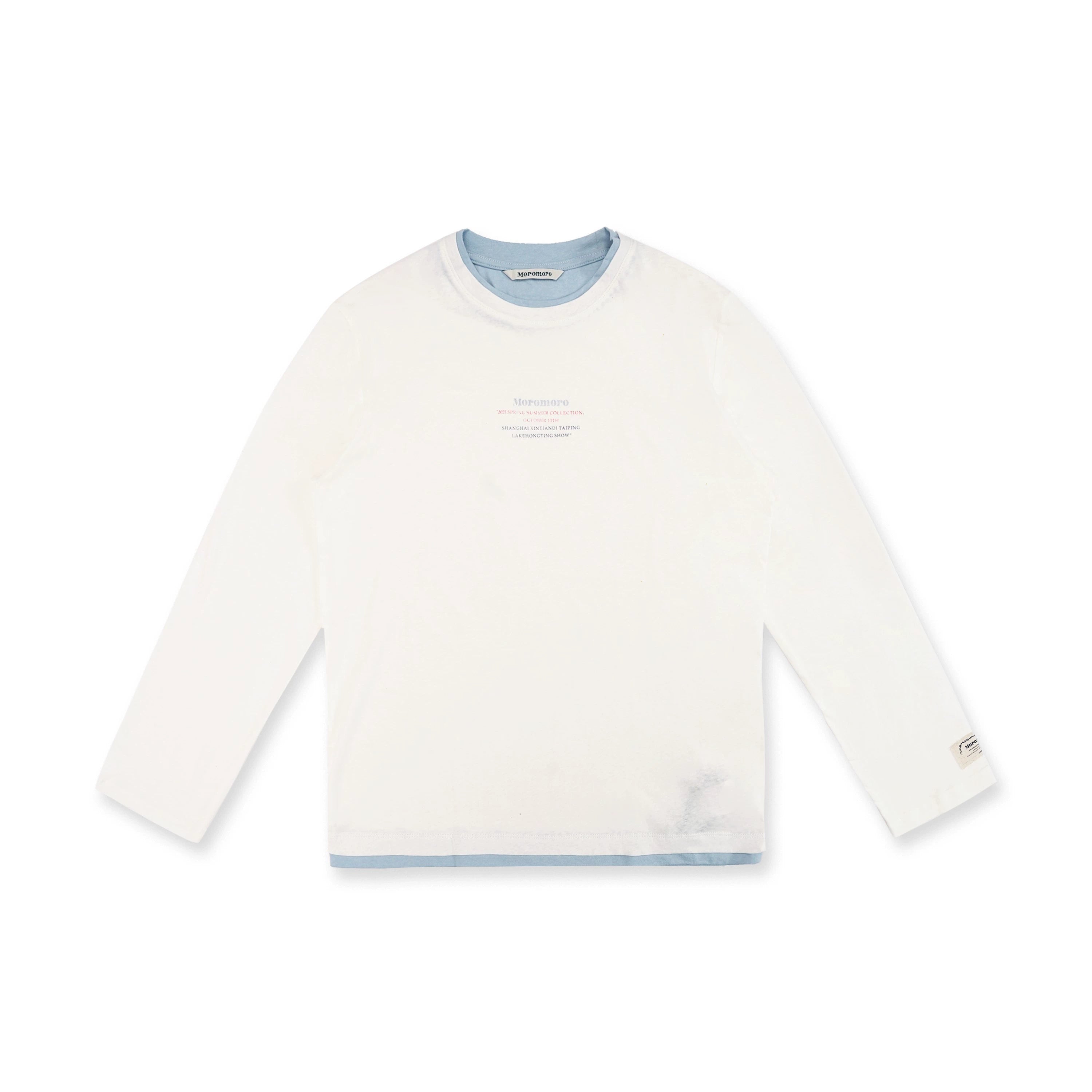 MoroMoro Casual Layered Long Sleeve T-Shirt for Women
