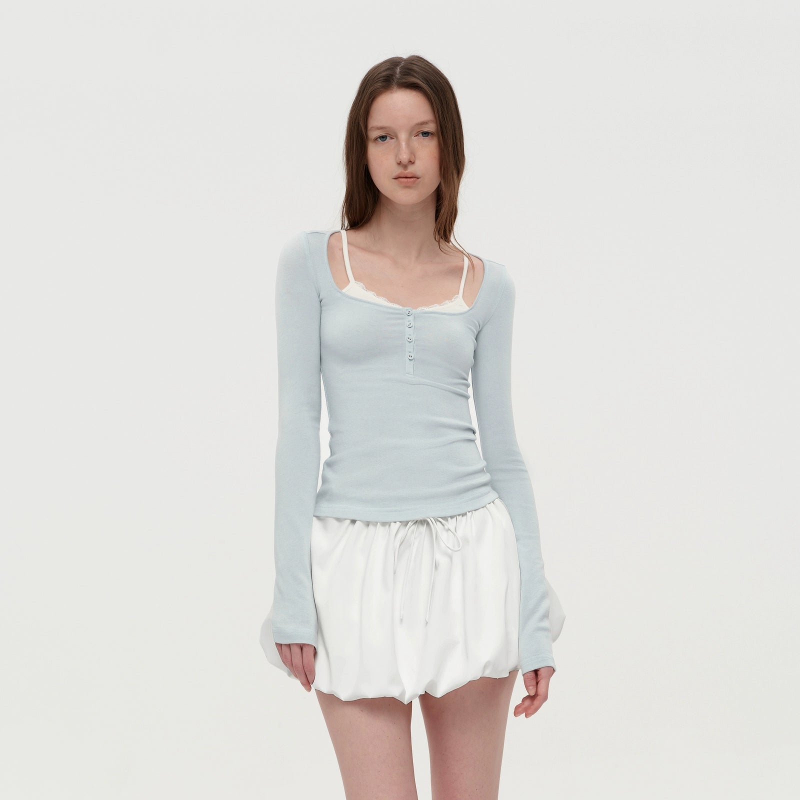 Puki Puki Original Slimming Top with Lace Detail