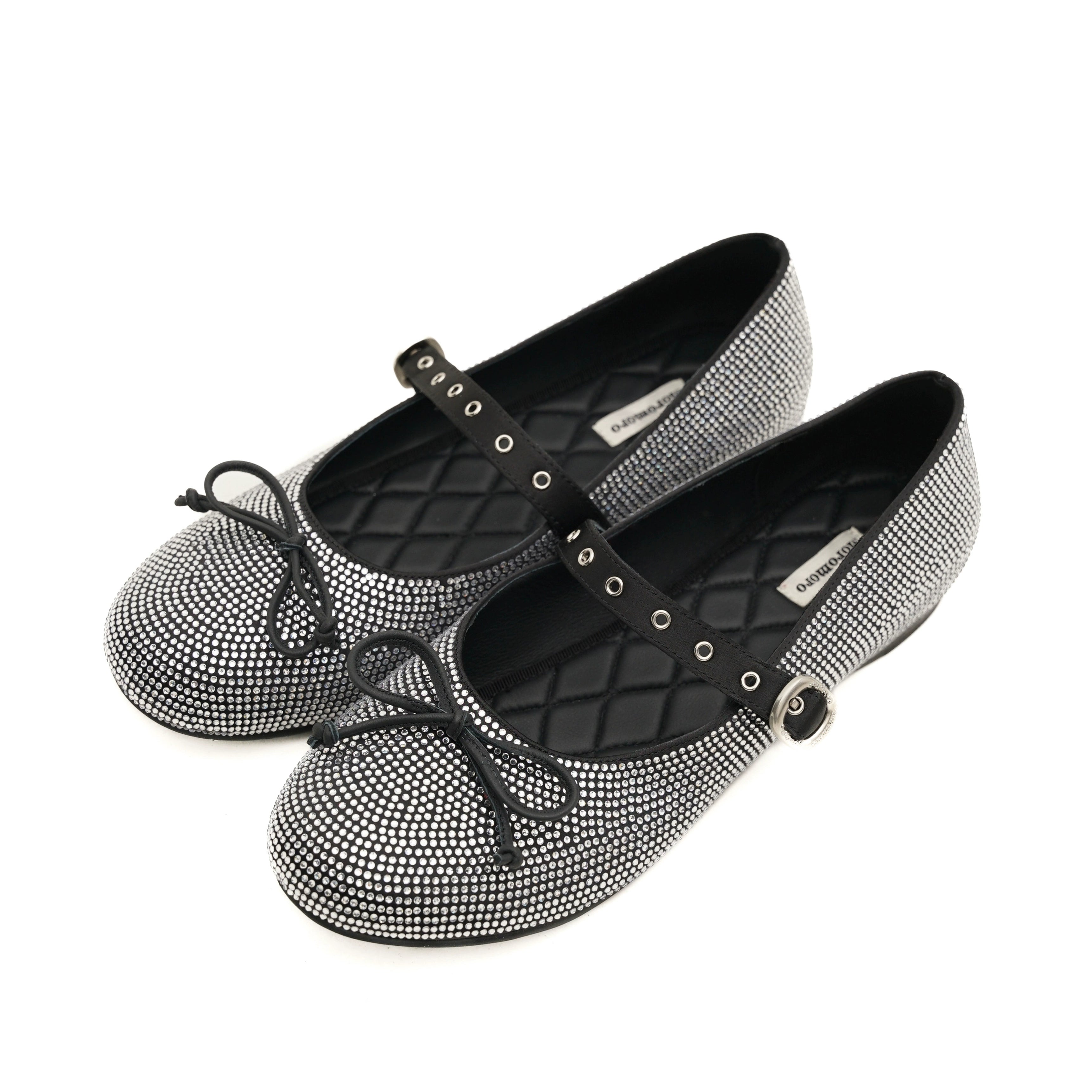 MoroMoro Starlight Flash Retro Ballet Flats with Bow