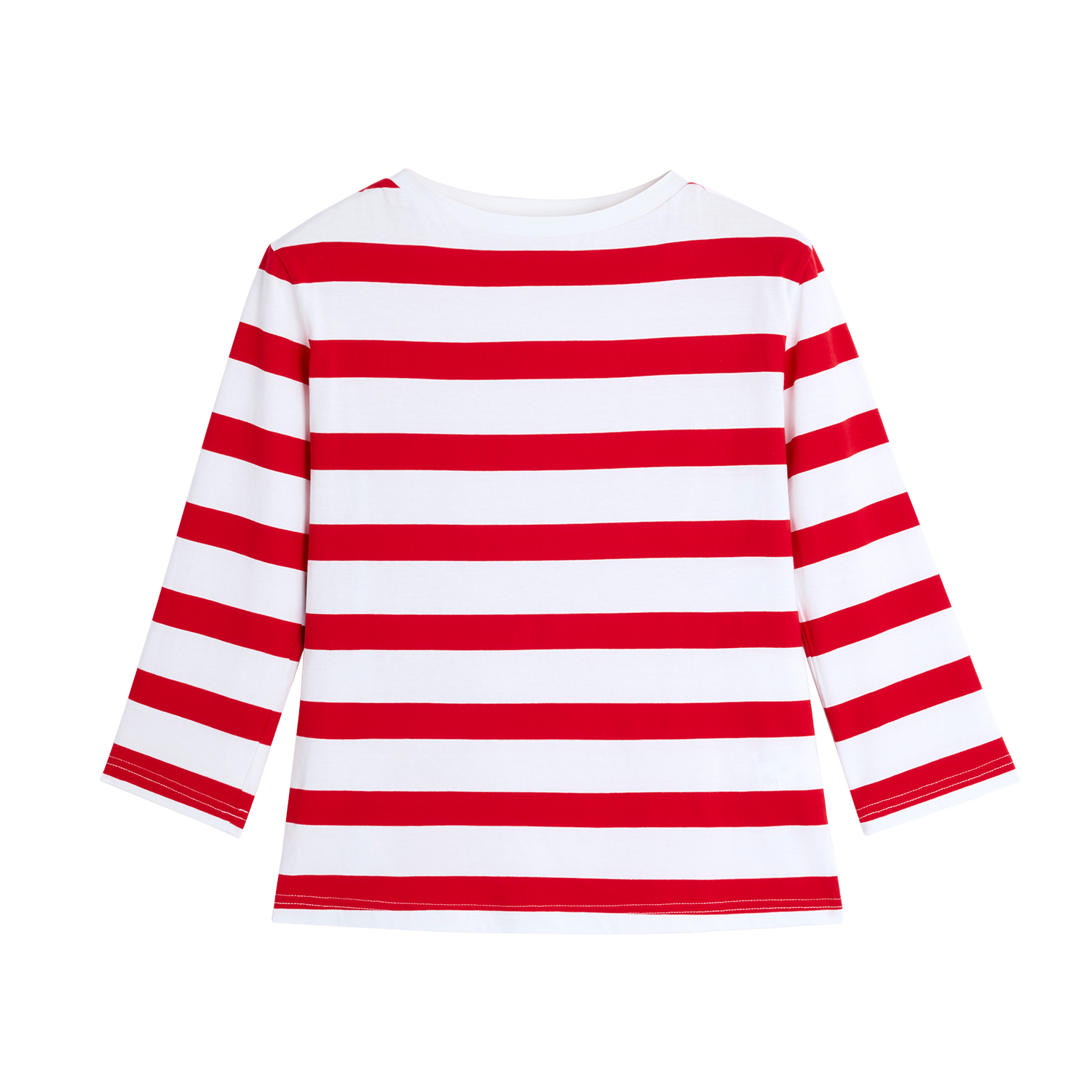 Alright Then Stripe Cotton Boat Neck T-Shirt