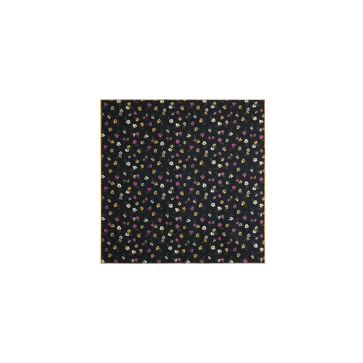 Alright Then Vintage Floral Silk Square Scarf