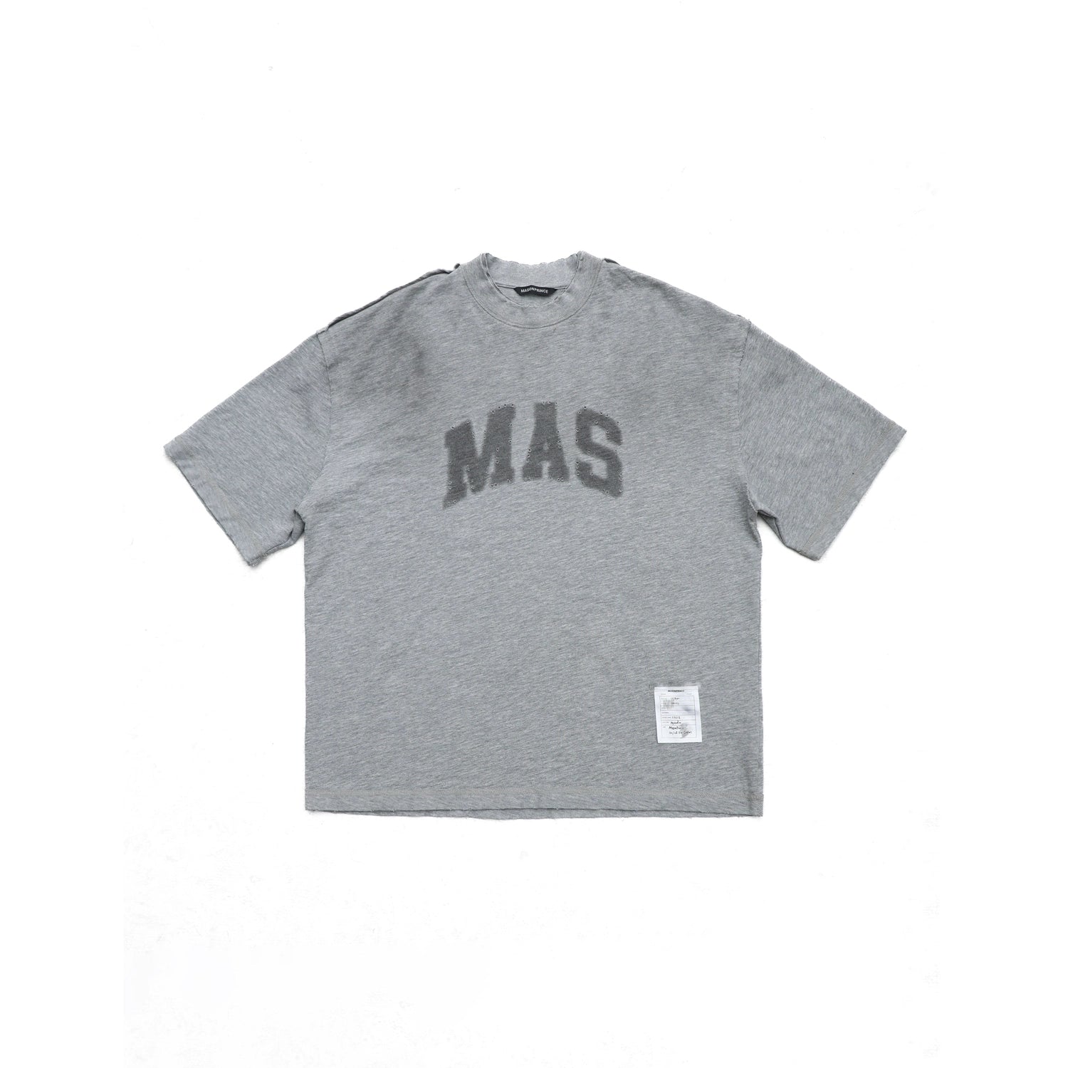 Mason Prince Textured Cotton Crew Neck Graphic Tee