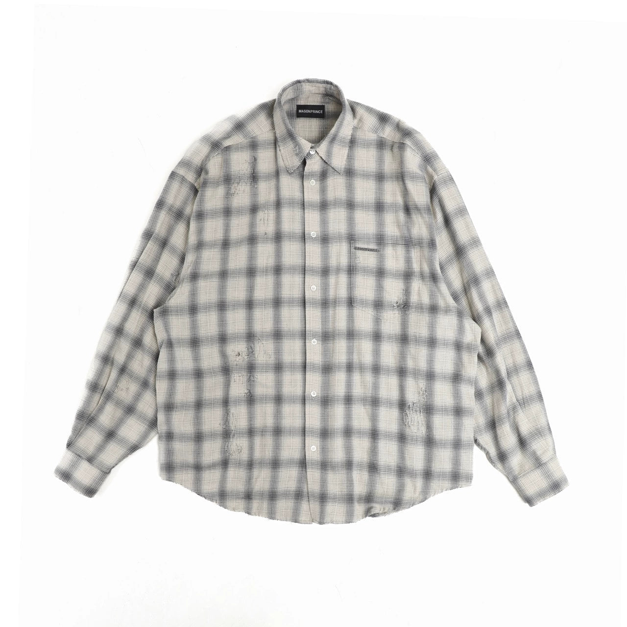 Mason Prince Mason PrinceSo soft low saturated space brushed plaid super soft classic shirt