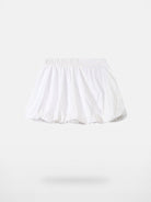 THELIGHT OFFICIAL Elastic Waist Bubble Mini Skirt in White