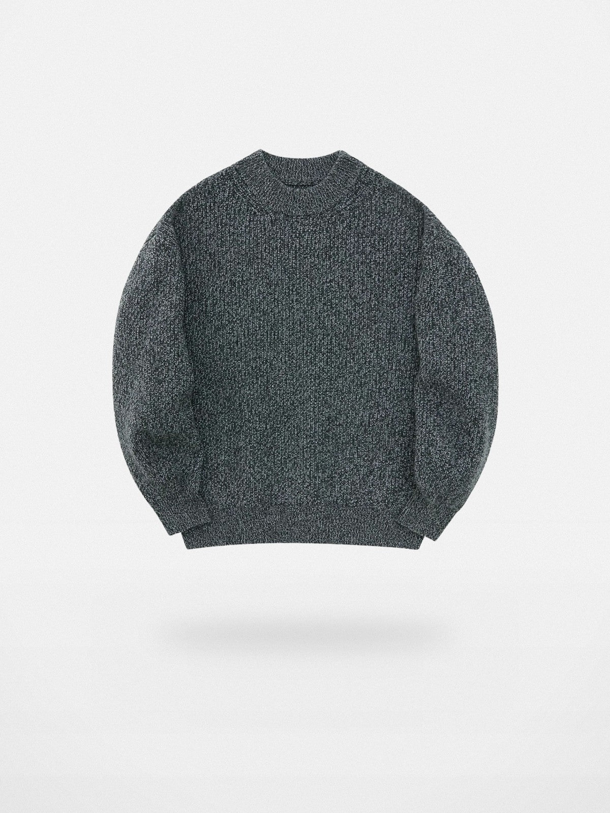 NANS Heavyweight Oversized Merino Crewneck in Gray