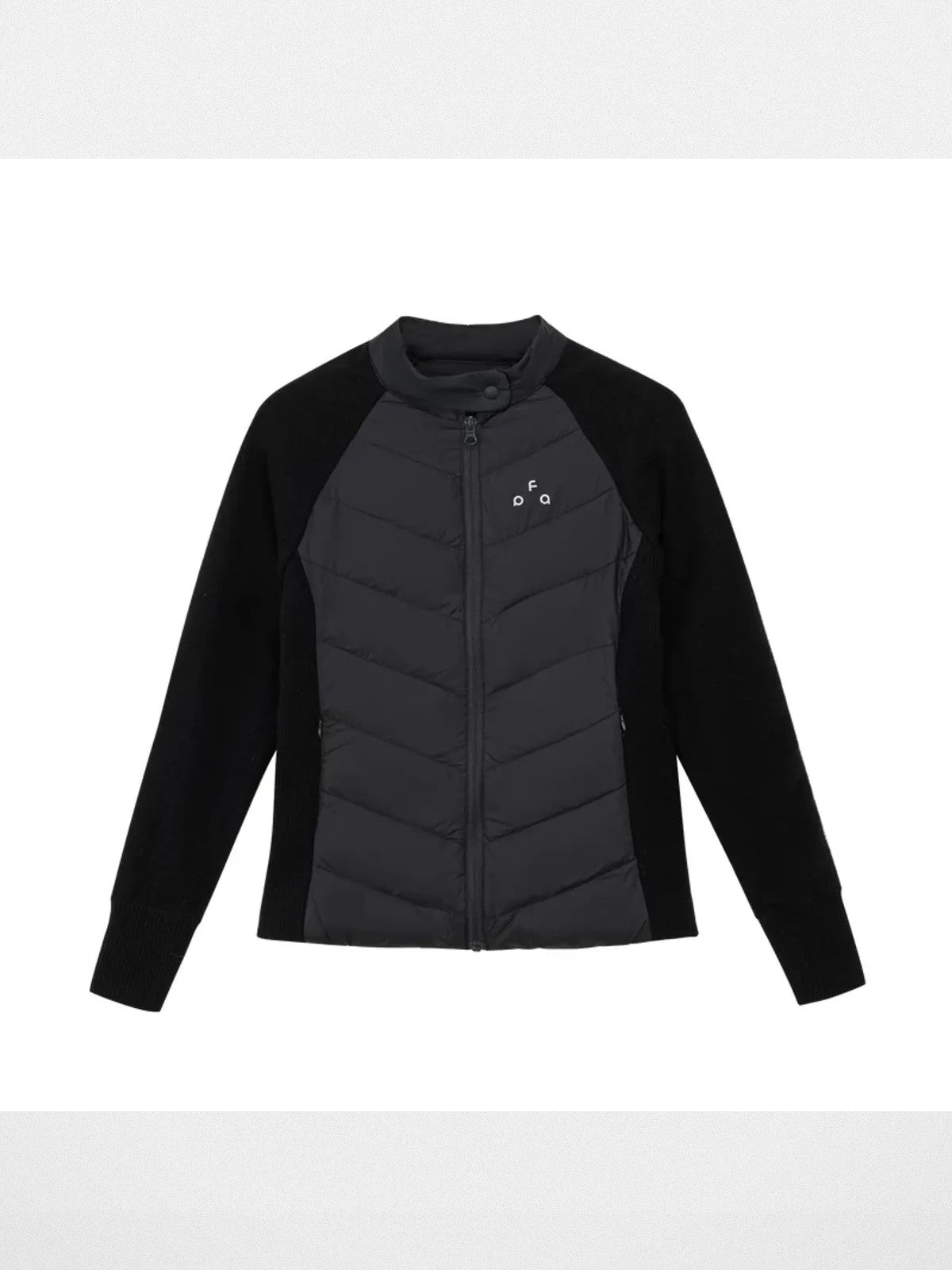 FPA Knit Sleeve Puffer Jacket in Black