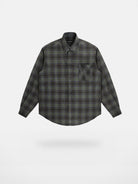 MASONPRINCE Plaid Shirt with Elbow Patches in Green