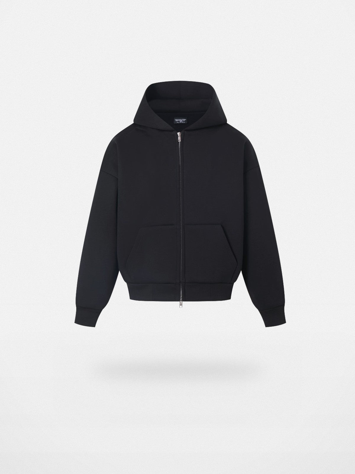 SWFI Far East 600g Heavyweight Cotton Zip Hoodie in Black