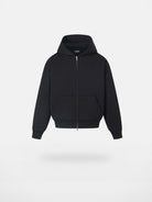 SWFI Far East 600g Heavyweight Cotton Zip Hoodie in Black