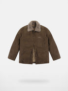 MASONPRINCE Sherpa Collar Utility Down Jacket in Green