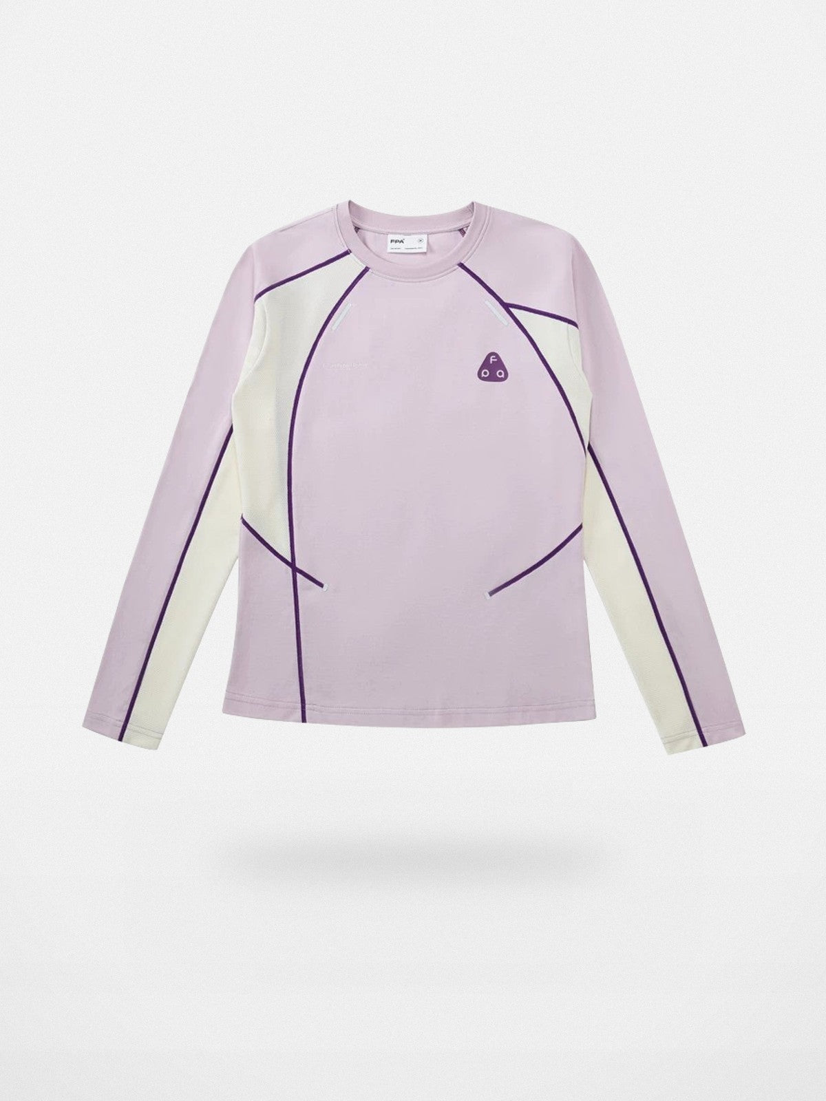 FPA Panelled Color Block Long Sleeve Tee in Lavender