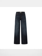 alright then Vintage Dark Wash Wide Leg Jeans in Blue