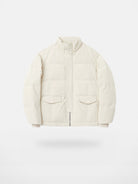 NANS Corduroy Down Puffer Jacket in White