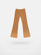 THELIGHT OFFICIAL Retro Vertical Stripe Trousers in Beige