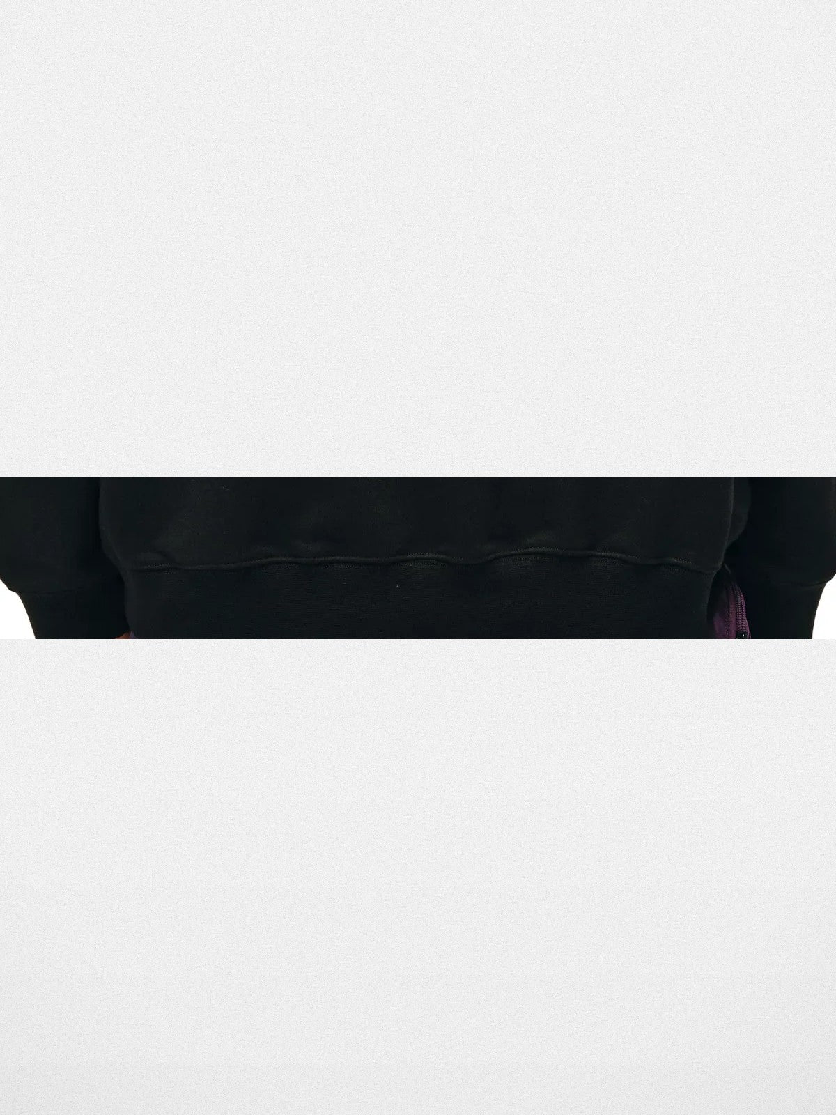 FPA Heavyweight Raglan Crewneck in Black - Detail