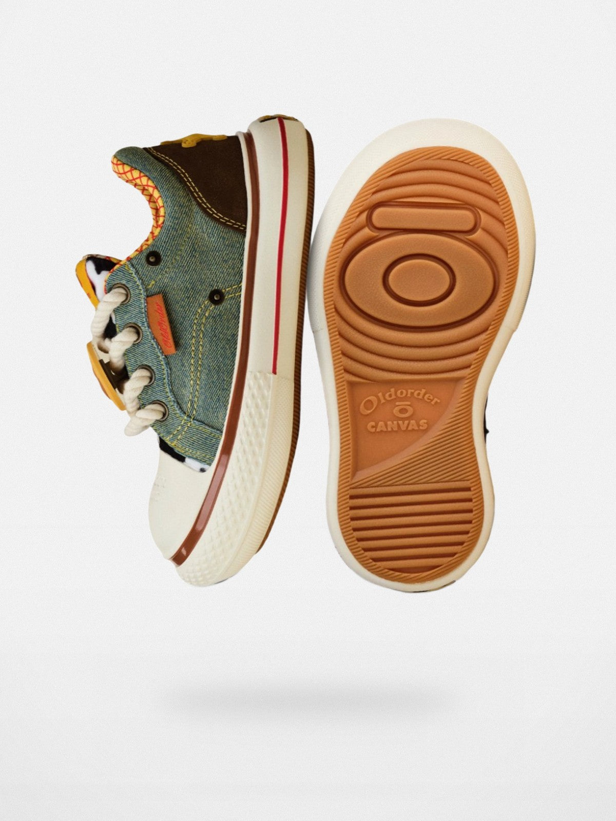 OLDORDER Toy Story Woody Denim Sneakers in Denim