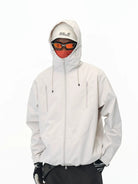FPA Three Proof Structural Windbreaker in White - On Model