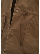 MASONPRINCE Sherpa Collar Utility Down Jacket in Green - Detail