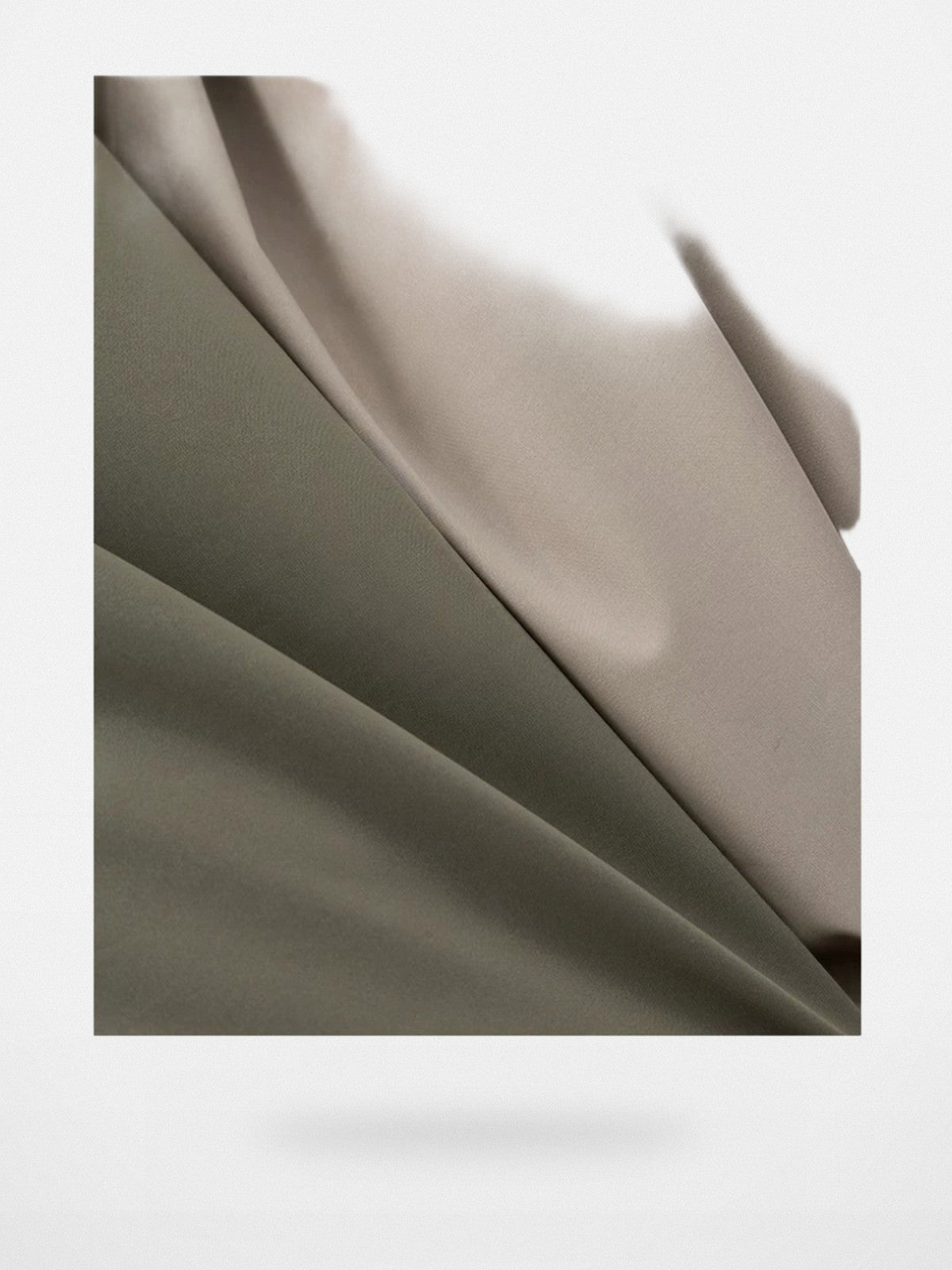 ACSENSE STUDIO Detachable Hood Down Puffer in Olive - Detail