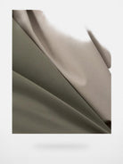 ACSENSE STUDIO Detachable Hood Down Puffer in Olive - Detail