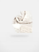 PUKI Sheer Jacquard Halter Maxi Dress in White - Detail