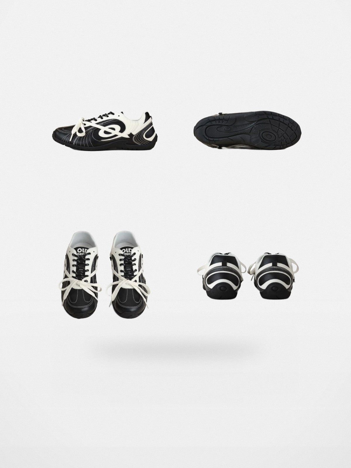 OLDORDER Turbo Lite Retro GAT Sneakers in Black