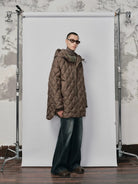 NANS Vintage Wash Micro Flare Jeans in Denim - On Model