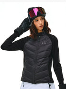 FPA Knit Sleeve Puffer Jacket in Black - On Model