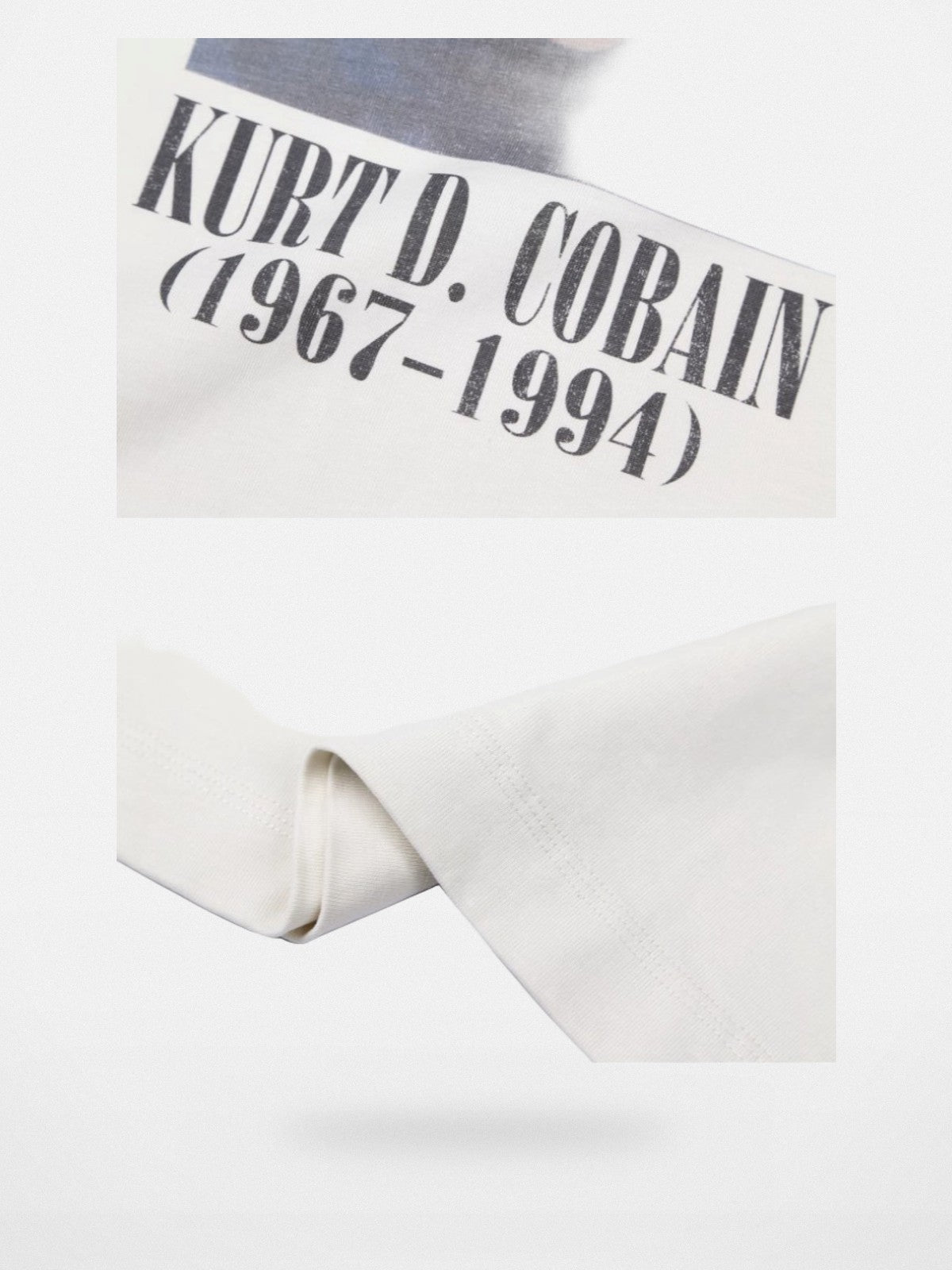 SOD Online Store Vintage Washed Graphic T Shirt in White - Detail