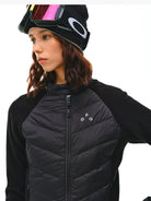 FPA Knit Sleeve Puffer Jacket in Black - On Model