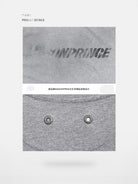 MASONPRINCE Distressed Spray Paint Logo Tee in Gray - Detail