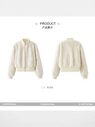 Y OFFICIAL Short Faux Fur Jacket in White