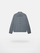 NANS Merino Wool Cashmere Cardigan in Gray