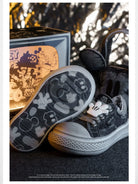 OLDORDER Mickey Mouse Chunky Platform Sneakers in Black - Lifestyle