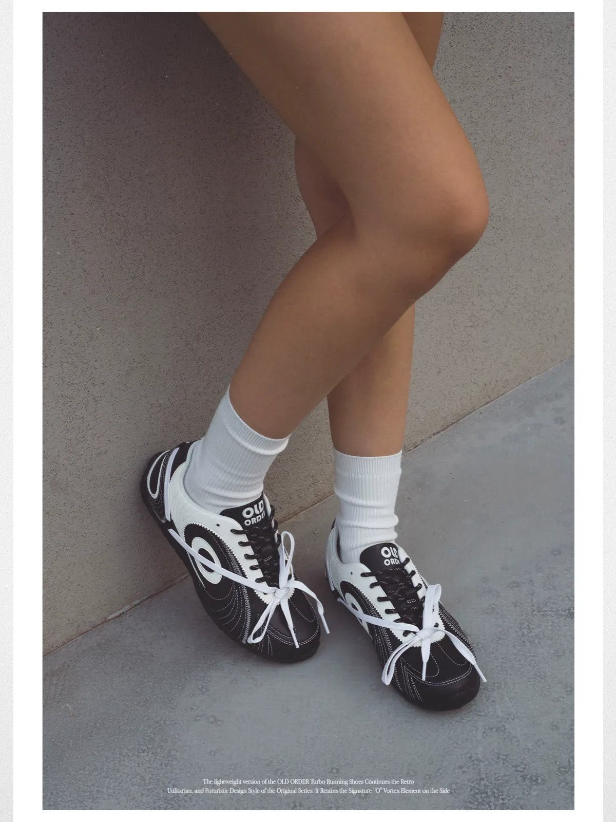 OLDORDER Turbo Lite Retro GAT Sneakers in Black - On Model