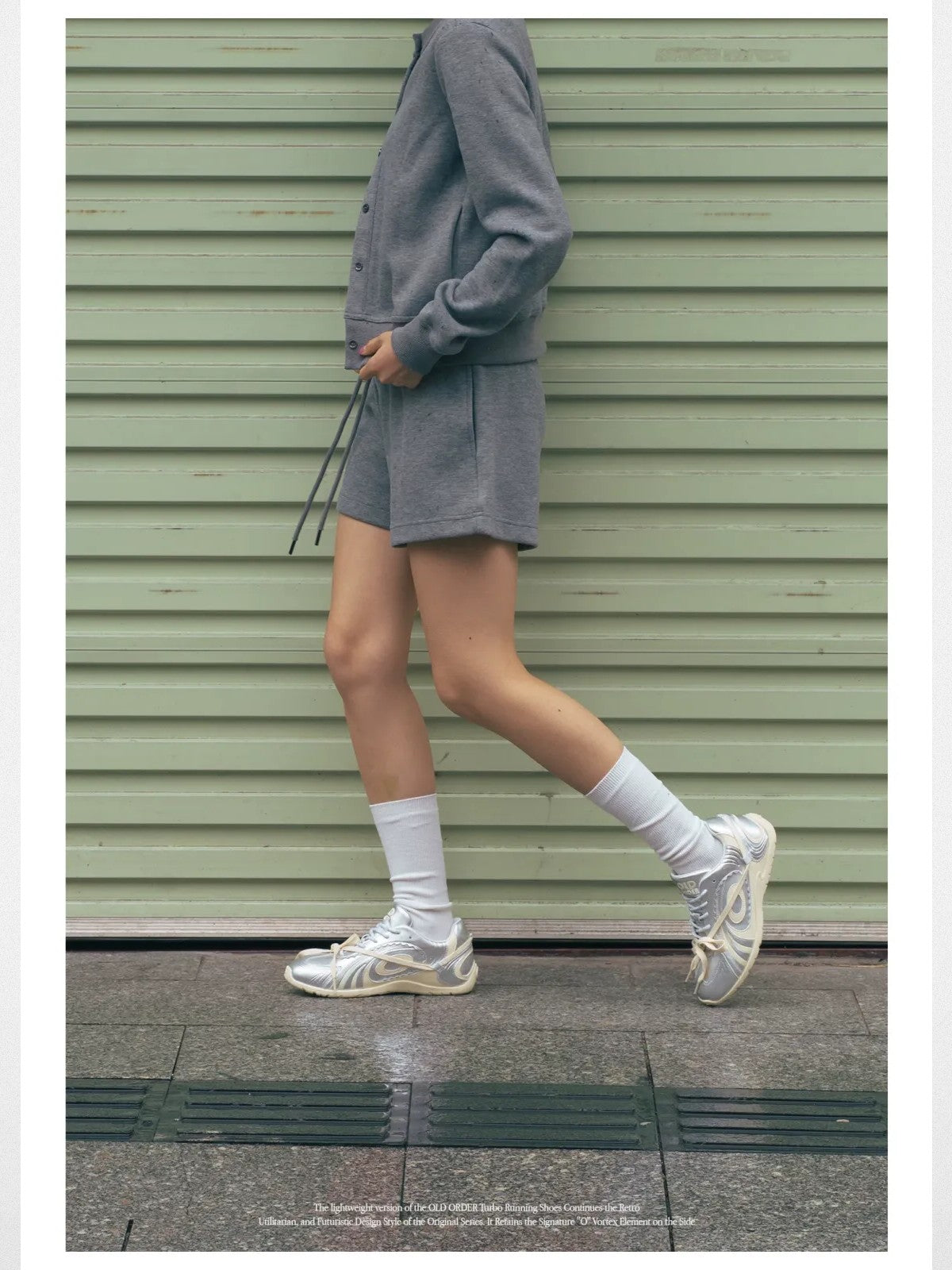 OLDORDER Silver Turbo Lite GAT Sneakers in Silver - On Model