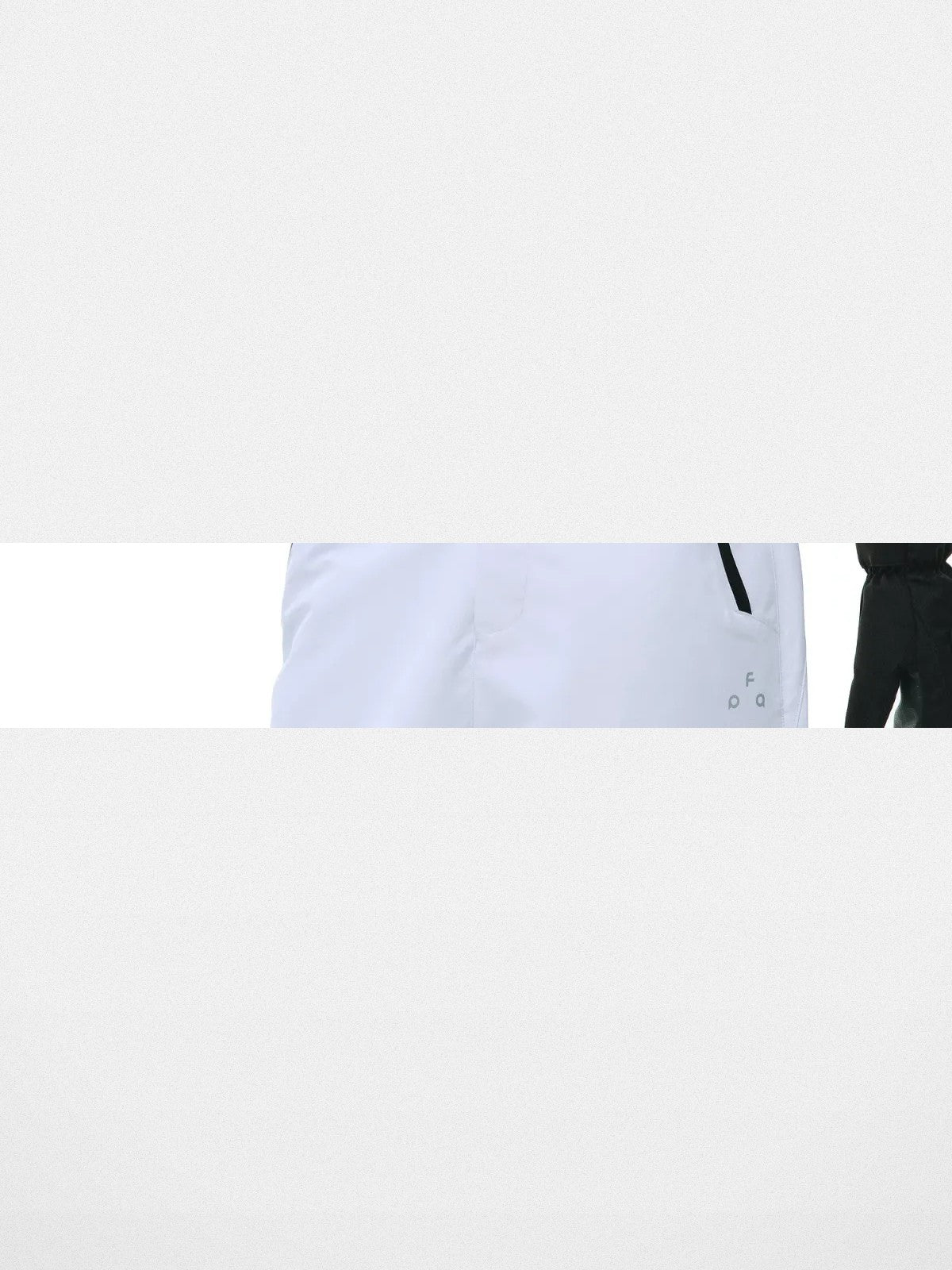 FPA Knit Sleeve Puffer Jacket in White - Detail