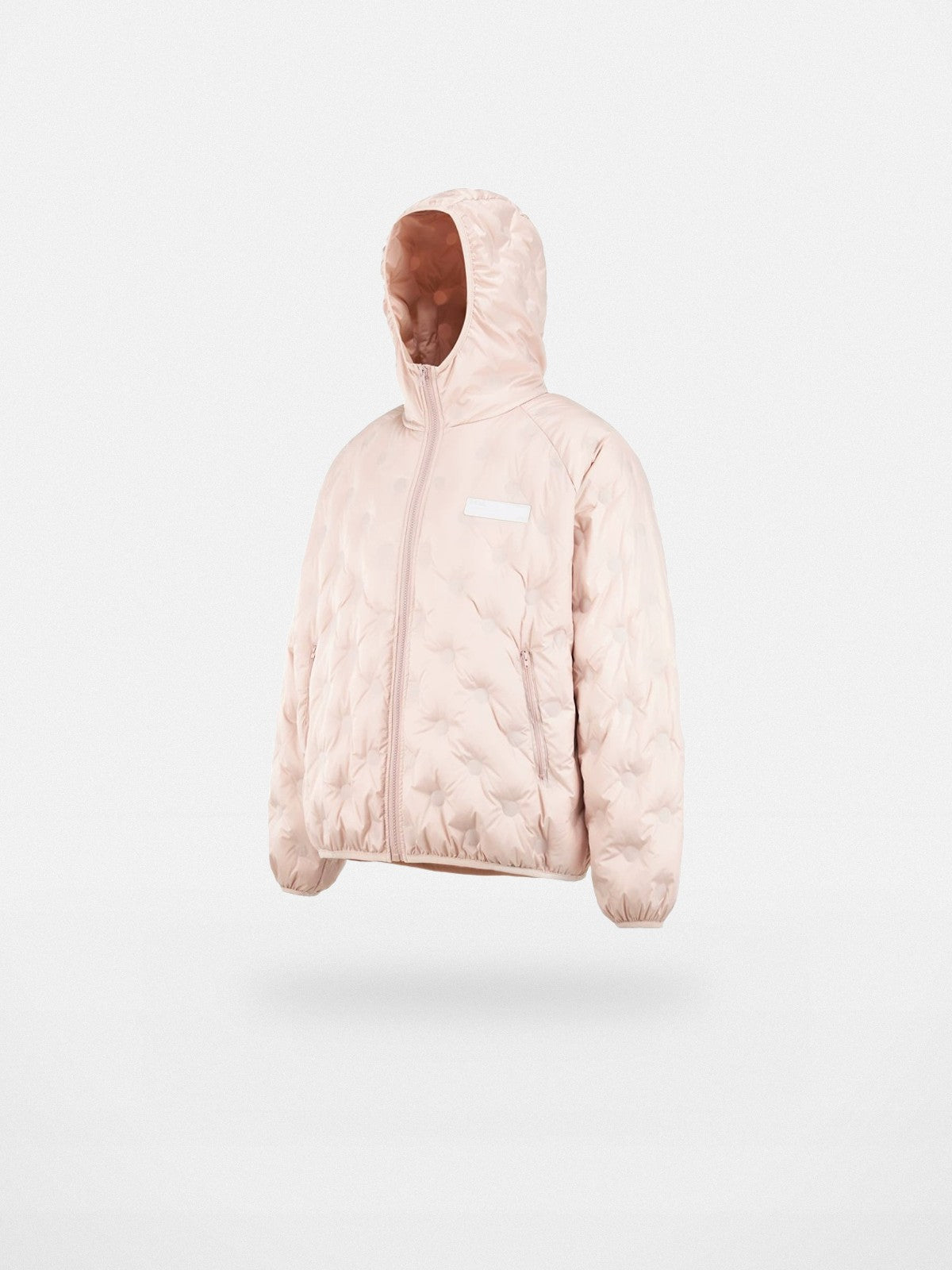 FPA Lightweight Embossed Down Puffer in Pink