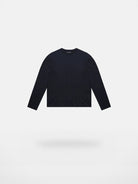 MASONPRINCE Lightweight Cotton Long Sleeve Tee in Navy Blue
