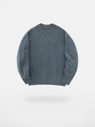 NANS Heavyweight Oversized Merino Crewneck in Navy Blue