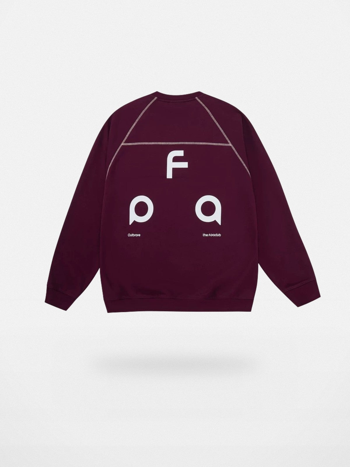 FPA Heavyweight Raglan Crewneck in Burgundy