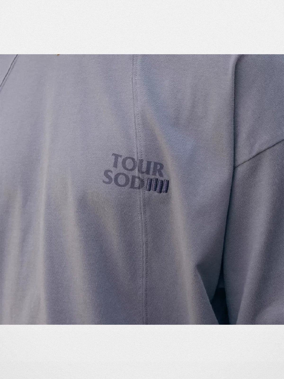 SOD Online Store Deconstructed Panel Cotton T Shirt in Purple - Detail