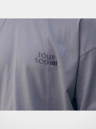 SOD Online Store Deconstructed Panel Cotton T Shirt in Purple - Detail