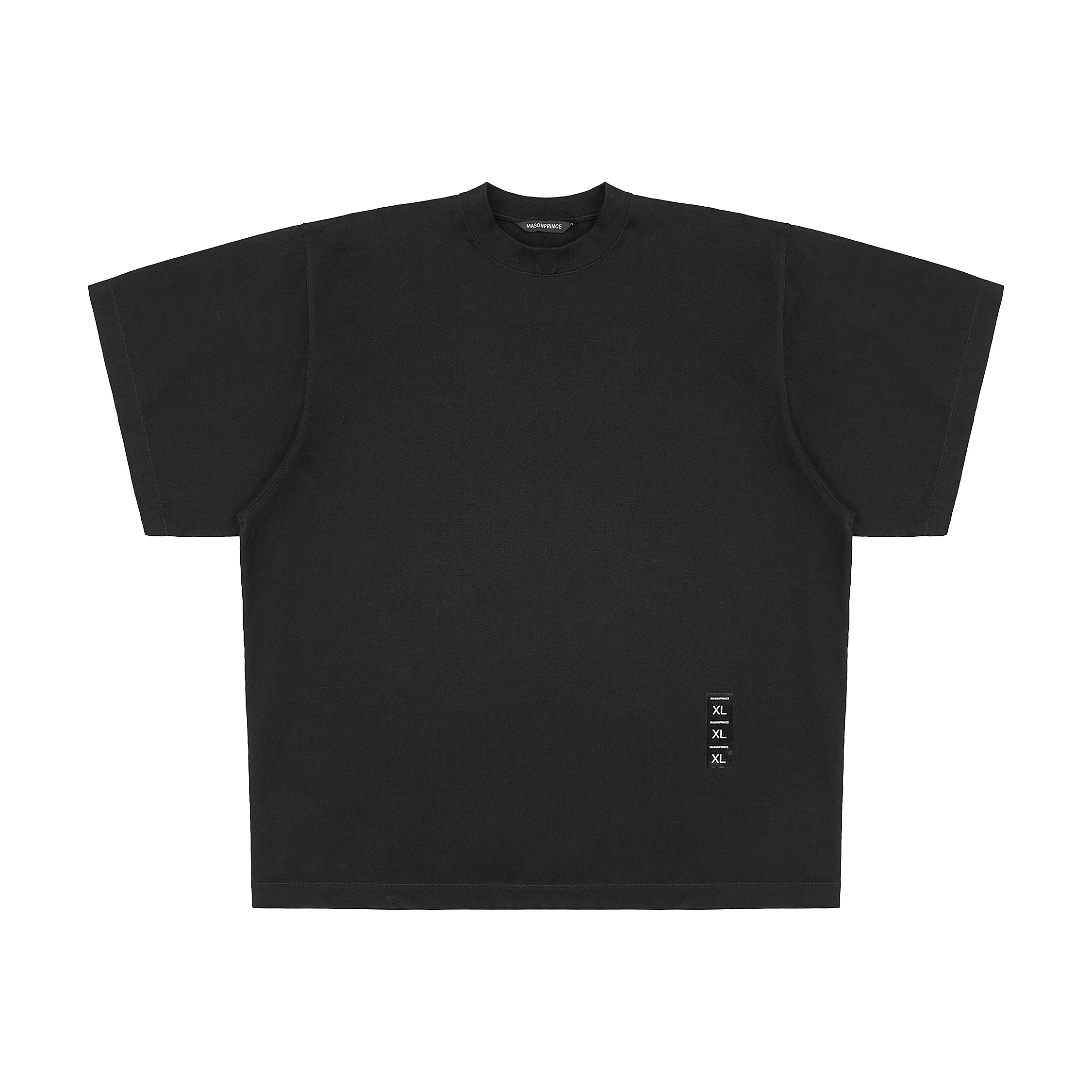 MASONPRINCE 380G Cotton Oversized Sticker Patch T-Shirt