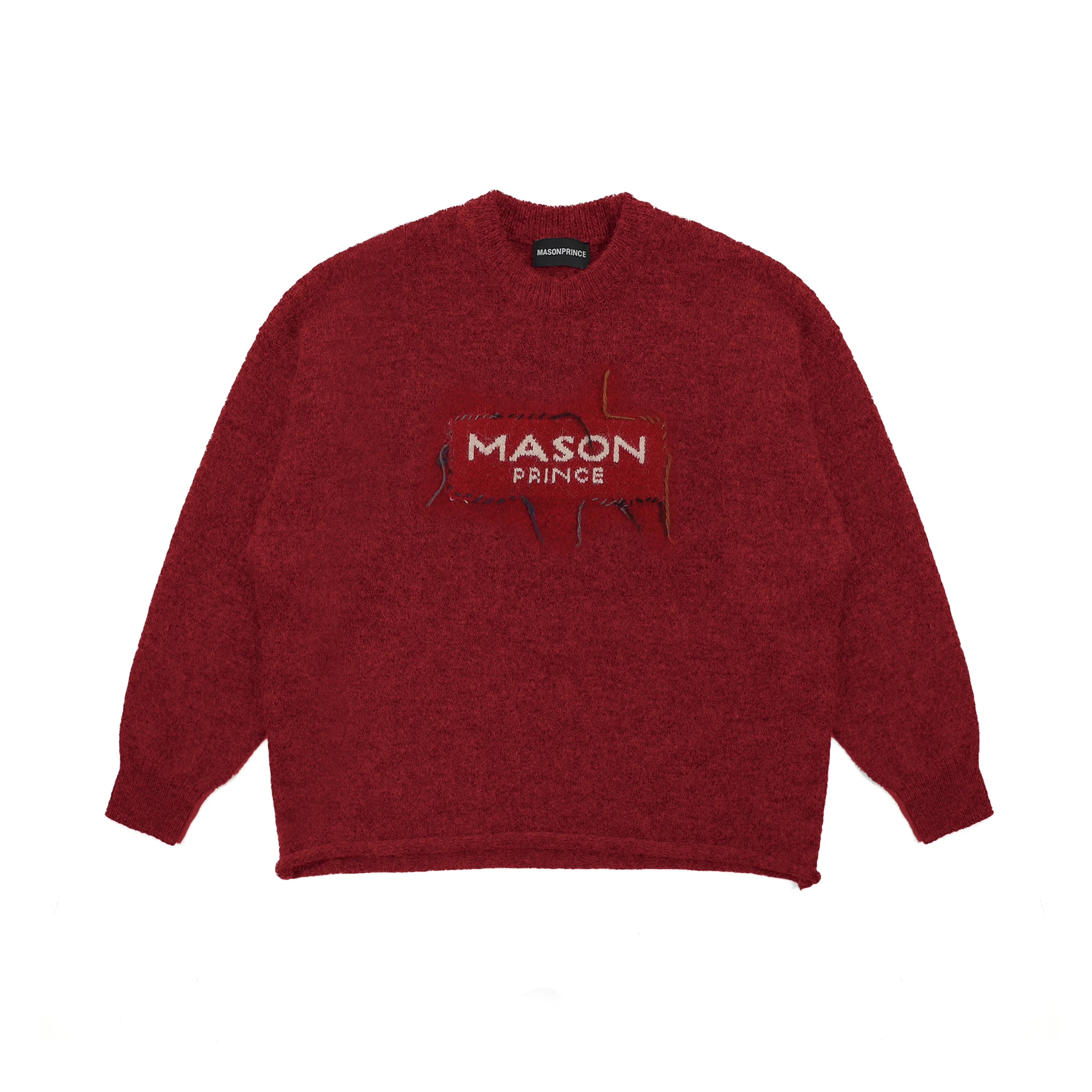 MASONPRINCE Handmade Wool Appliqué Relaxed Fit Sweater